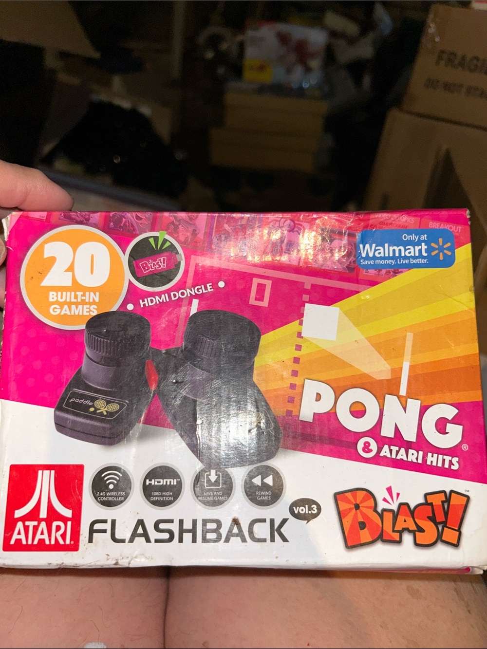 Atari Flashback Blast! Pong & 8 Atari Hits HDMI Dongle - Pink